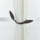 2pcs Curtain Tiebacks Tie Olive Holdbacks Decorative Buckle Clips (Brown)