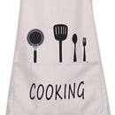 Kitchen Apron Waterproof Oil-Proof Cooking Chef Aprons with Pocket (White) Newly