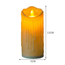 Flameless LED Tealight Flickering Wedding Home Party Candles Light (5x13CM)