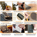 54pcs Guitar Repairing Maintenance Tool Kits String Ruler Fret Wrench Set Newly