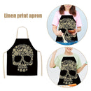 Kitchen Aprons for Women Men Household Baking Linen Dinner Black Tablier