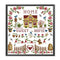 Partial Cross Stitch 14CT Cotton Thread DIY Sweet Home Printed Embroidery