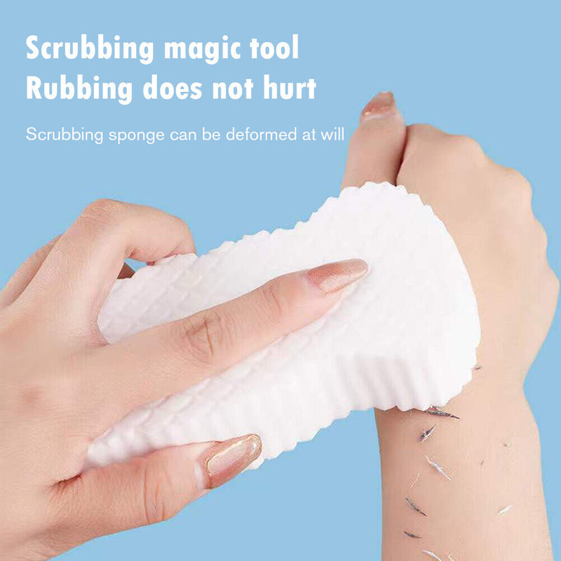 Bath Soft Sponge Body Exfoliating Dead Skin Massager Cleaning Brush (White)