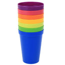 7pcs/set 7 Color Portable Rainbow Suit Cup Picnic Tourism Plastic Cups Newly