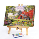 Frameless Storehouse Painting By Numbers Kit DIY Canvas Oil Wall Art Pictures