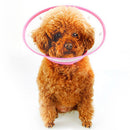 Dog Wound Recovery Cover Pet Anti-Bite Lick Medical Cone Collar (Pink M) Newly