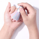 Portable Rainbow Nail Art Brush Dust Powder Remover for UV Gel Nail Cleaning