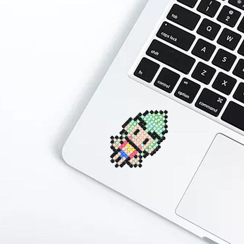 9pcs DIY Round Rhinestone Cute Girl Stickers Diamond Painting Kit Decor Newly