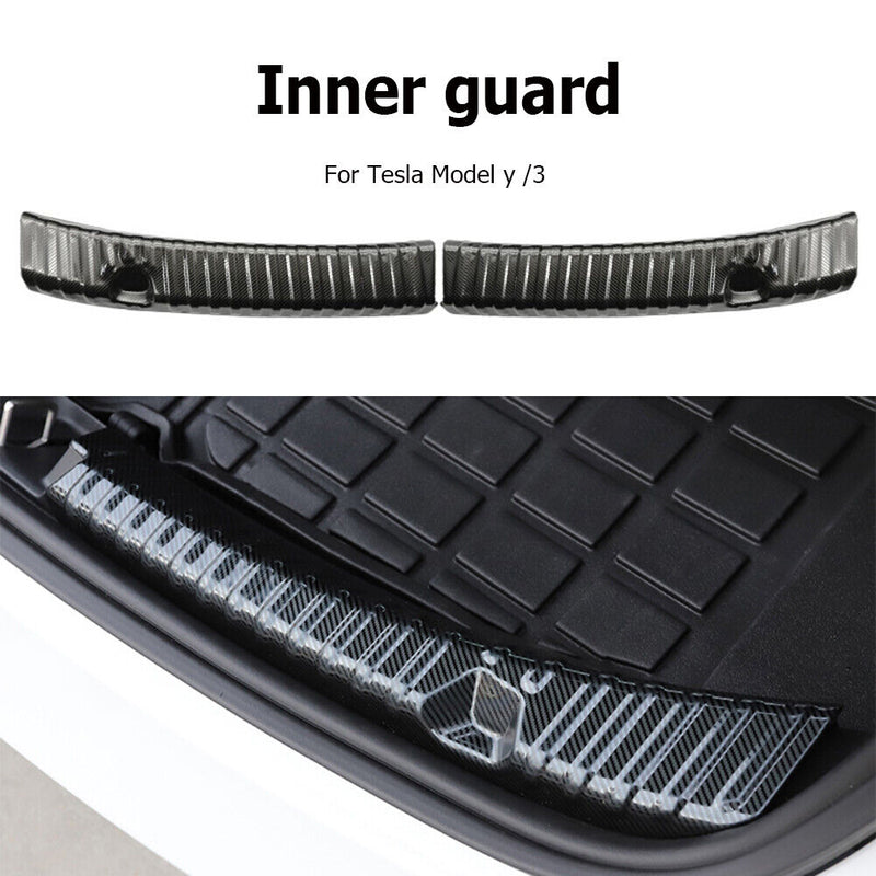 #A Trunk Inner Rear Bumper Guard Plate Cover Practical Trim Auto Accessories