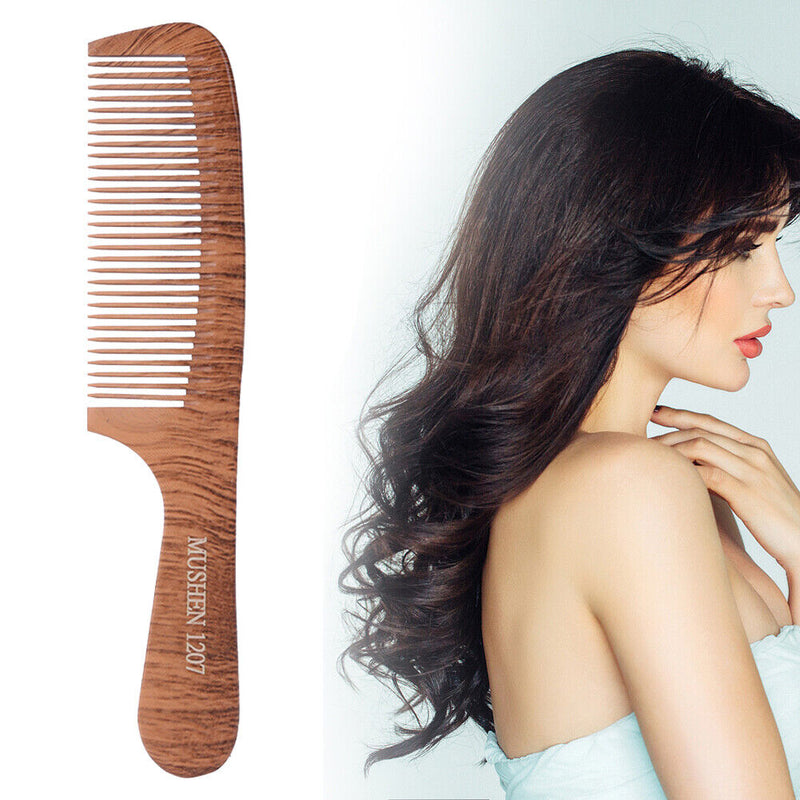 Wooden Smooth Comb Scalp Massage Anti Tangling Static Salon Hair Brush (07)