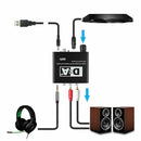 Digital to Analog Audio Converter 5.1 Channel R/L RCA Toslink Coaxial Decoder