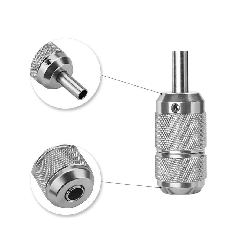 Aluminum Alloy Tattoo Grips Metal Back Stem Self-locked Tattoo Handle Machine