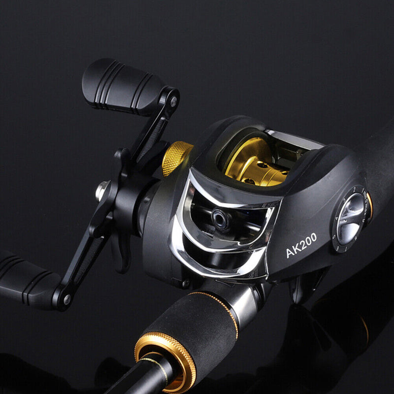 8kg Drag Strong Brake Low Profile Baitcasting Fishing Reel Metal Fishing Tackle