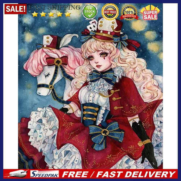 Magic Girl Oil Paint By Numbers Kits DIY Wall Art Picture Craft Home Decorations