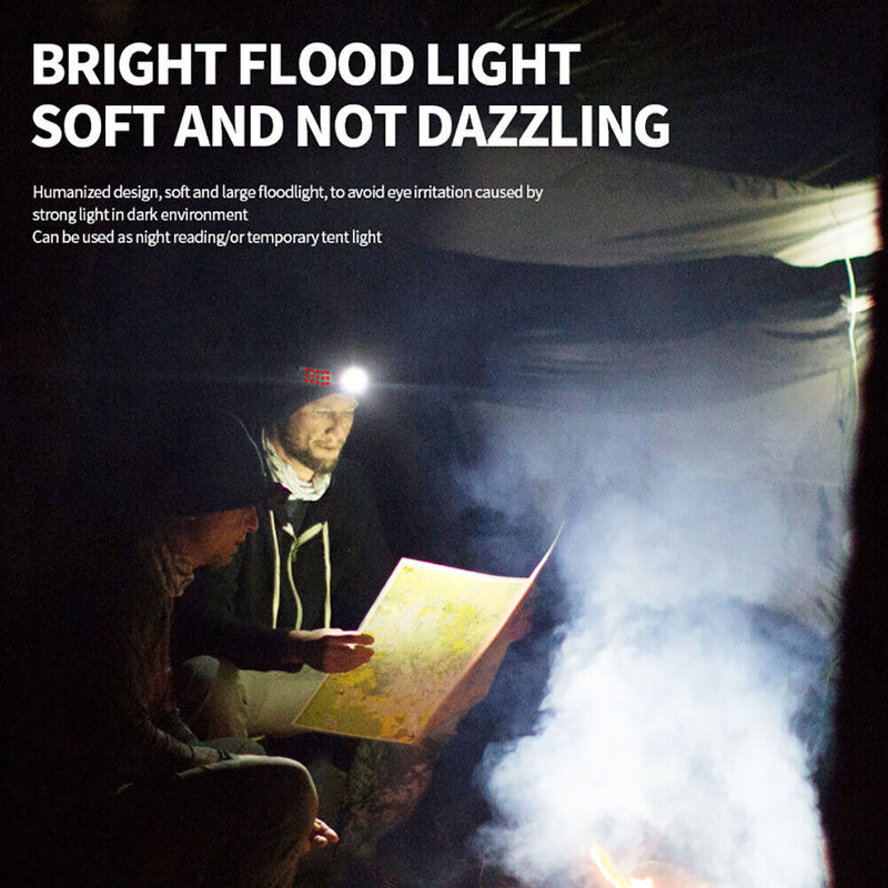 XPE LED Headlamp 4 Gears 400lm Waterproof Head Torch for Running Camping