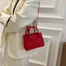 Women Fashion Lattice Embossing Mini Shoulder Bags Casual PU Leather Handbags