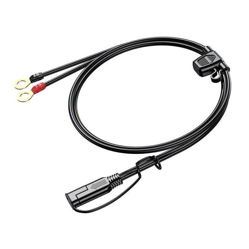 12-24V 18AWG SAE 2 Pin Quick Disconnect To O Ring Terminal Harness Connecter