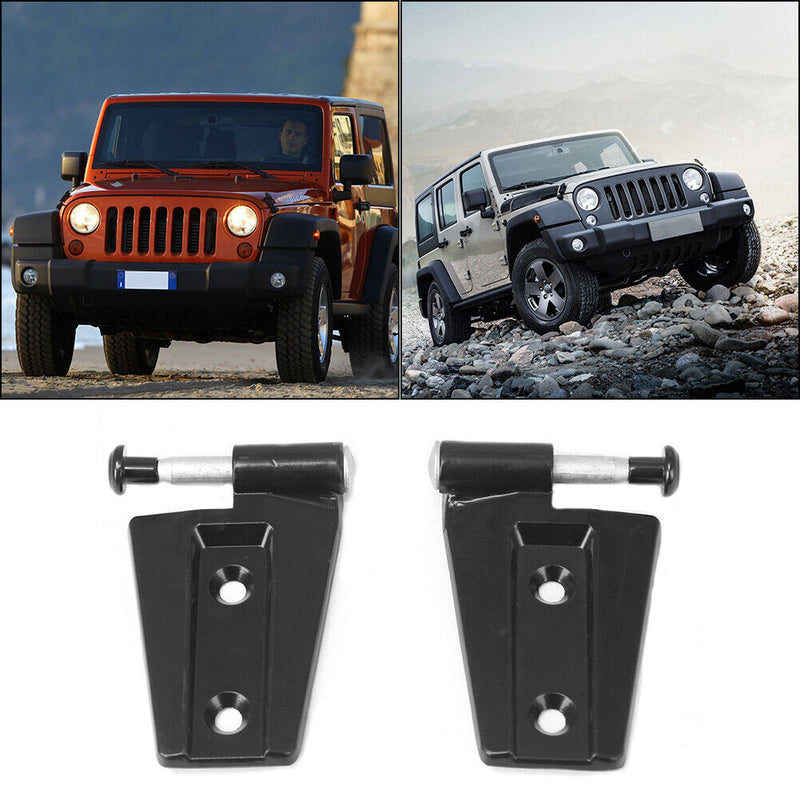 1 Pair Aluminum Alloy Door Hinge for Jeep Wrangler JK 07-17 Replacement Parts