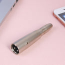 3Pin XLR Male to 1/4"" 6.35mm Female Cable Adapter Cord Zinc Alloy Connector