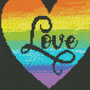 Seawang 5D DIY Full Drill Diamond Paintings Heart Cross Stitch Embroidery Mosaic Set L