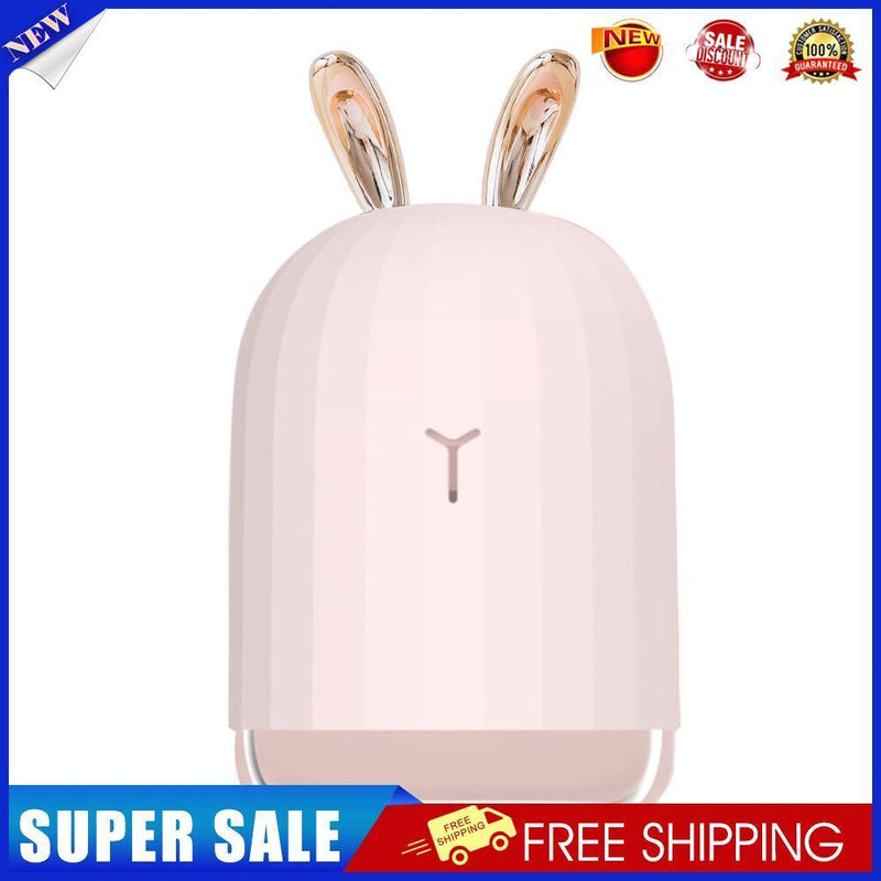 220ml USB LED Ultrasonic Air Humidifier Aroma Essential Oil Diffuser (Pink)