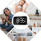 Wake Up Bedside Desktop LED Digital Alarm Clock with Snooze (White + White)