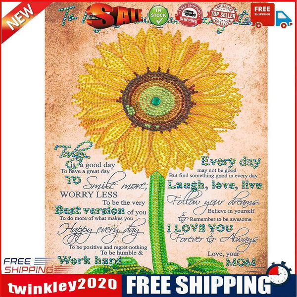 Partial Special Shape Drill Diamond Painting Letter Rhinestone Draw (AK055)