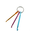 Fashion Mini DIY Crafts Tools Crochet Hooks Keychain Knitting Needles Aluminum