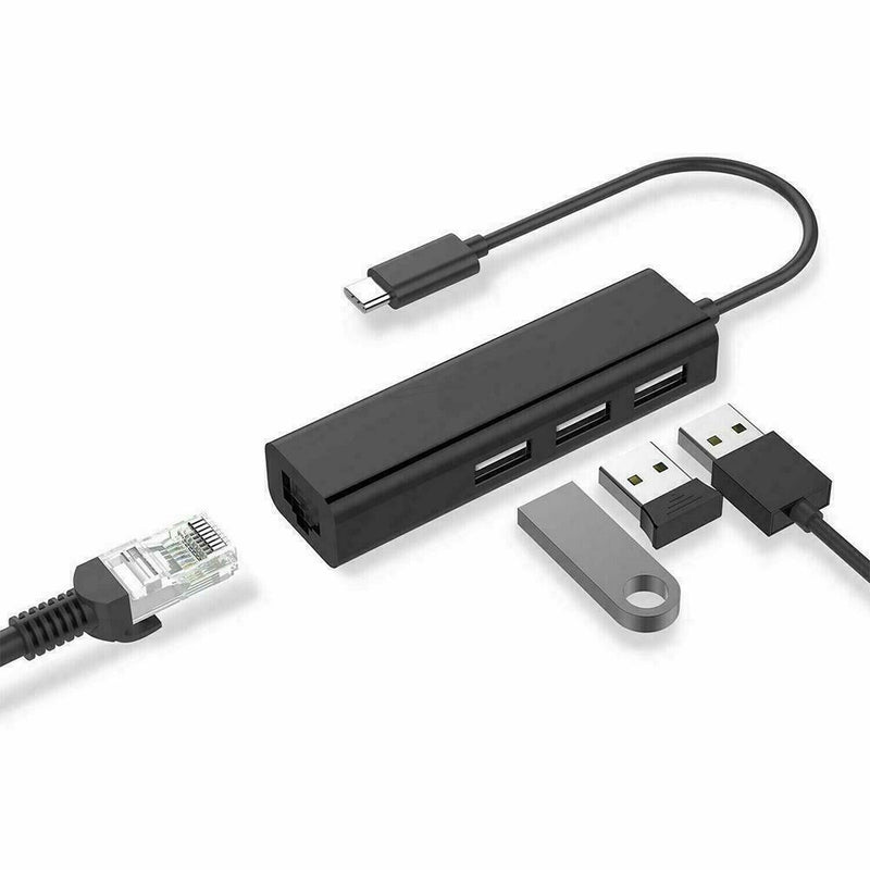 USB-C to Ethernet Internet LAN 10/100Mbps USB-3.0 Converter News Adapter C0O1
