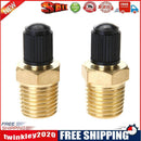 2pcs 1/4in Brass Tire Tyre Air Compressor Tank Fill Valves for Dunlop Valve