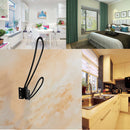 1pc Retro Metal Double Prong Hook Home Door Wall Towel Clothes Hat Hanger