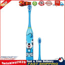 Children Auto Electric Toothbrush Ultrasonic Waterproof Tooth Brush (Blue) Newly