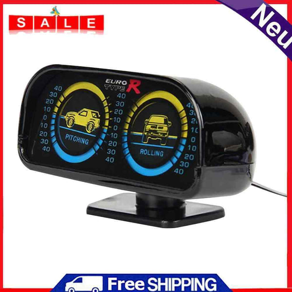 Inclinometer with Green Backlight Self Adhesive Base for Off Road 4x4 Vehicle