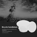 2pcs Bicycle Handleable Plug Plastic Mountain Bike Grips End Covers (White)