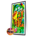 5D DIY Full Drill Diamond Painting Frog Cross Stitch Rhinestone Craft Wall Ar