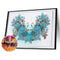 Diamond Painting Kit 5D Special Shaped DIY Blue Flowers Rhinestone Pictures