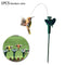 Solar / Battery Powered Flying Fluttering Feathered K5T0 Decor Bird Stakes C3W4