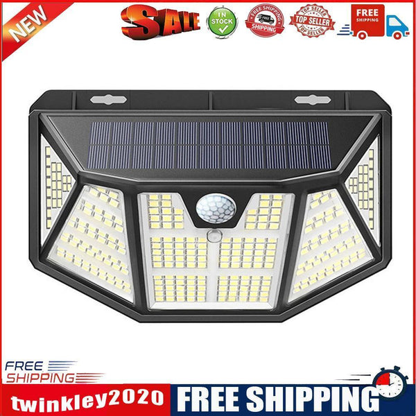 310LED Waterproof Solar Wall Lamp Outdoor Wide Angle Motion Sensor Lights