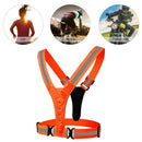 LED Reflective Running Vest, Women Men Warning Lights Safety Gear (Orange) Newly