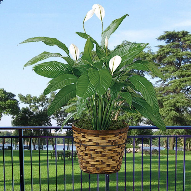 Window Sill Iron Hanging Flower Pot Rack Guardrail Balcony Planter Pot Stand
