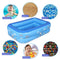 Children Square Swimming Pool Kids Bathing Tub Inflatable Outdoor Water Play