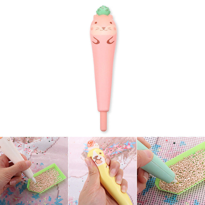 Cartoon Point Drill Pen for DIY Diamond Painting Rhinestone Picture (Rose) Newly