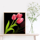 5D Full Round Drill Diamond Painting DIY Pink Tulip Wall Rhinestone Picture
