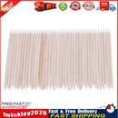100pcs/Bag Nail Art Cuticle Pusher Remover Wood Clean Nail Manicure Sticks Newly