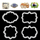 4pcs/lots of cake decorating plastic molds pastry cookie cookie cutter cake