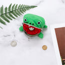Flannel Coin Holder Mini Storage Bag Anime Cartoon Frog Coin Purse Frog Wallet