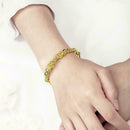 Bangle Chinese Lucky Feng Shui Double Filled Beads Bracelet L3C4 Unisex W7H2
