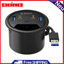 ORICO Desktop Grommet USB 3.0 HUB Type-A Type-C Audio Dongle Splitter Adapter