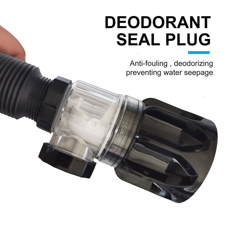 Flexible Deodorant Sink ABS Drain Pipe Horizontal/Vertical Row Suitable Newly