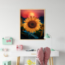 Full Cross Stitch 11CT DIY Sunflower Handmade Stamped Needlework Craft Home Art